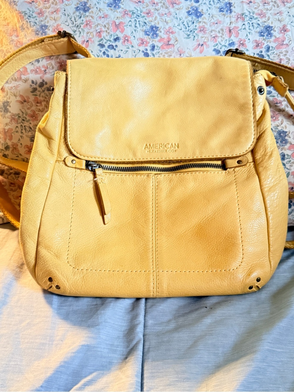 Genuine Leather Backpack Style Purse